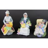 Three Royal Doulton figures to include: 'Eventide' HN2814 height 20cm,