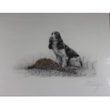Leon Danchin (1887-1940),
etching,
spaniel and pheasant,
signed in pencil,