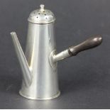 A Victorian silver miniature chocolate pot Cornelius Desormeaux Saunders & James Francis Hollings,