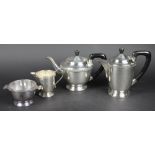 A four piece silver plated tea service, A1 plate Sheffield, circa 1930,