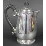 A silver hot water jug, Frazer & Haws, London 1927,