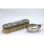 A silver backed dressing table brush William Aitken,