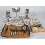 A set of six gilt silver Coronation spoons, Saunders and Shepherd, London,
