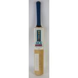 An England Cricket Team signed Ace bat, year 2000, to include Atherton, Muralitharan,