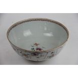 A late 18th century Chinese Famille Rose punch bowl, 30.