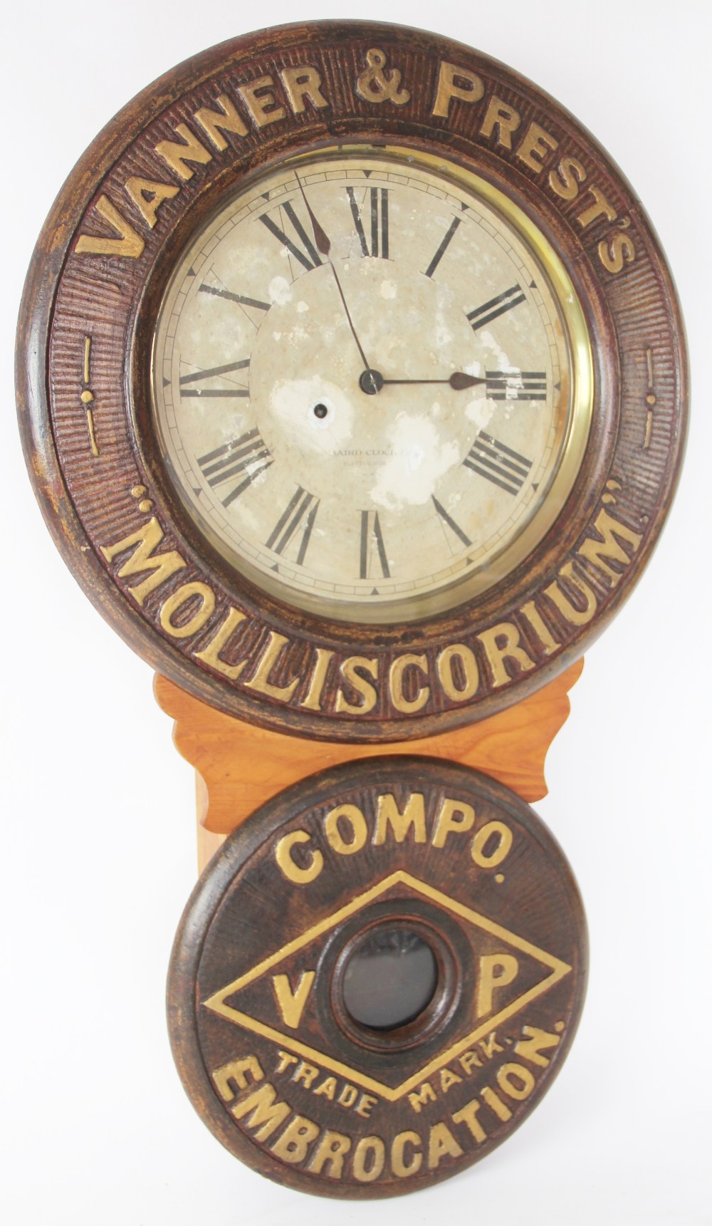An American advertising drop dial wall clock, - Image 2 of 4