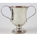 A late George III Old Sheffield Plate loving cup,