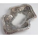 A silver tray Atkin Brothers, Sheffield 1890,