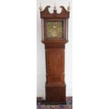 A George III oak and mahogany eight day longcase clock by Harper and Son of Shrewsbury, brass