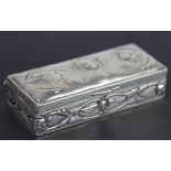 An Edwardian silver jewellery box, William Comyns, London 1901,