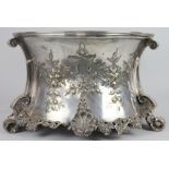 A mid-19th century silver plated cake stand / plateau, possibly Elkington & Co,