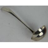 A Dutch Hanoverian pattern 833 standard silver ladle,