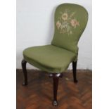 A George II mahogany chair,