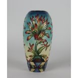 A Moorcroft Indian Paint Brush pattern vase by Philip Gibson c.