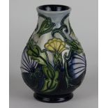 A Moorcroft Hawksbeard pattern vase c.