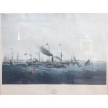 Reeve after Joseph Walter,
colour print,
'Engraving of the Magnificent Steam Ship,