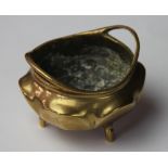 A nineteenth century Chinese bronze incense burner bowl,