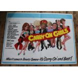 Carry On Girls,
original colour film poster,
printed by Lonsdale & Bartholomew,
75.