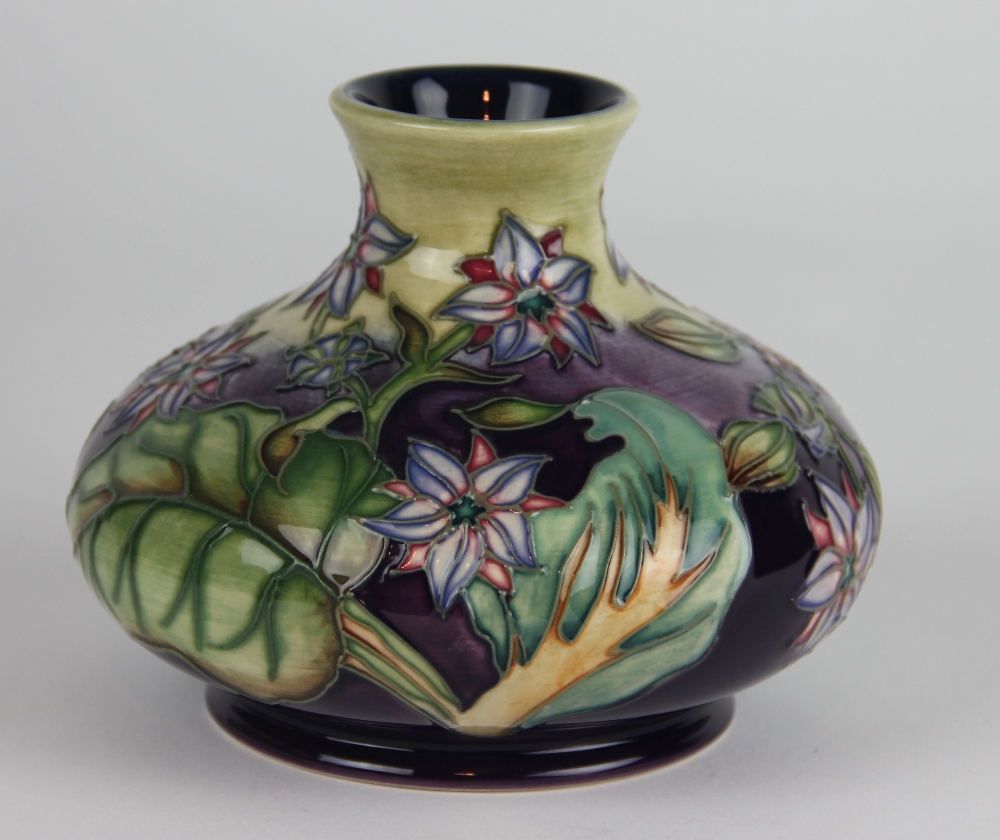 A Moorcroft Borage pattern vase c.