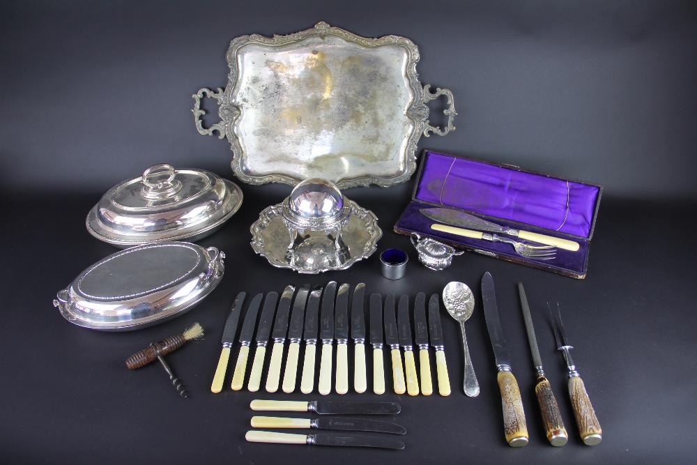 A collection of 19th century and later plated wares,