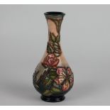 A Moorcroft Pink Sweetbriar pattern vase c.