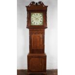 An early 19th century oak longcase clock by James Joyce of Whitchurch,