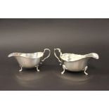 A silver sauce boat, Adie Brothers Ltd, Birmingham 1931,