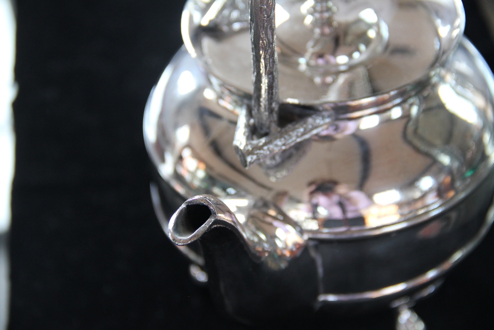 A James Dixon & Sons silver plated teapot, pattern number 8795, - Image 3 of 7