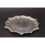 A silver salver Marston and Bayliss, Birmingham 1902,