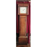 A George III 30 hour oak long case clock by Walter Thomas of Whitchurch,