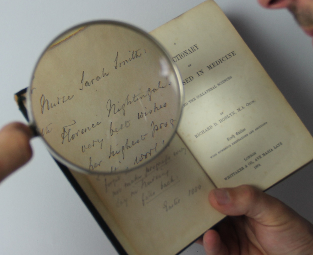 FLORENCE NIGHTINGALE (1820-1910) a signed and dedicated copy of A DICTIONARY OF TERMS USED IN - Image 4 of 4