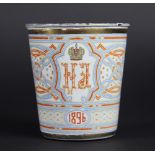 A Russian Nicholas and Alexandra coronation 'blood cup', or 'cup of sorrows' dated 1896,