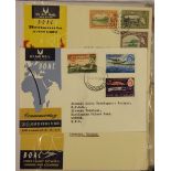An album of British Overseas Airways Corporation (BOAC) memorabilia,