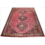 A Persian qashqai tribal wool rug,