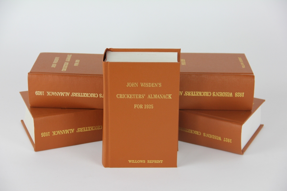 WISDEN CRICKETERS ALMANACKS, ten editions, 1920 to 1929, with photographic plates, - Image 2 of 2