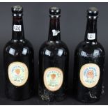 Three bottles of Bass Princess Ale,