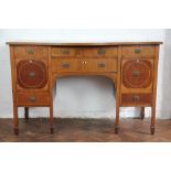 An early 19th Century inlaid mahogany sideboard,