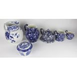 A collection of Burleigh Calico pattern wares to include; a large jug 20.