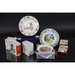 A collection of nursery wares, to include; two Royal Worcester Fridays Child money boxes,