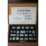 A set of silver 'The Stamps of Royalty' by Hallmark Replicas,