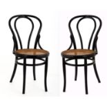 SEI SEDIE stile Thonet in faggio curvato a fuoco (seduta h cm 46). Primi '900 Misure: h cm 88