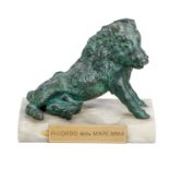 LUCIO PARIGI (Attr.le) (Grosseto 1926 - 2014) SCULTURA in bronzo "cinghiale (ricordo della