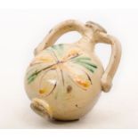 FIASCA in ceramica smaltata e decorata. Caltagirone XIX secolo Misure: h cm 21,5