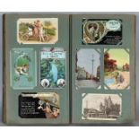 Jugendstil anischtkaarten album full of postcards from 1900 include: Twente, Ootmarsum, Germany,