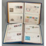 Two albums by Dutch first-day covers, 60s - 70s 150 pieces 30x7x25cm. Cond .: G    Reserve price: 35