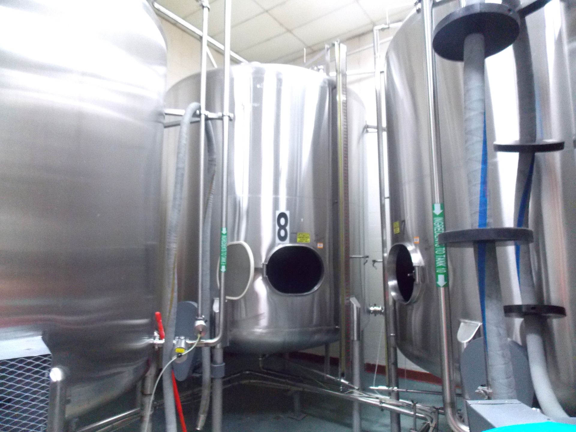 Cherry Burrell 4800 Gallon SS Mixing Tank s/n-NA Stainless Steel Construction #4 Finish Inside, Side - Image 7 of 8