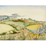 HECKEL, ERICH1883 Döbeln - 1970 RadolfzellWay between Fields. 1941. Watercolour and blacklead on