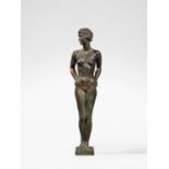 KLIMSCH, FRITZ1870 Frankfurt/Main - 1960 SaigStanding Female with Hands on her Hips. 1931. Bronze,