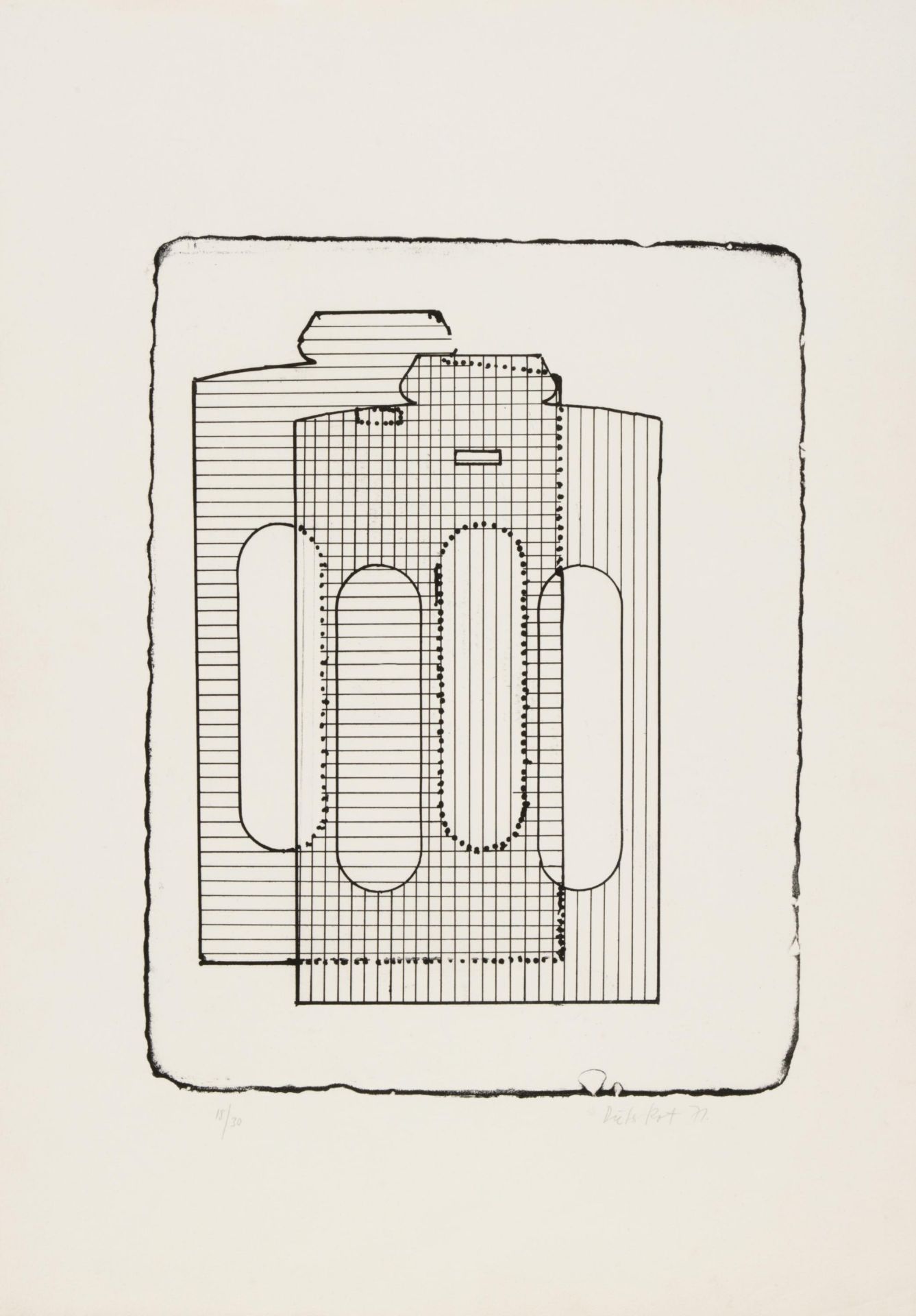 ROTH, DIETER1930 Hannover - 1998 BaselHemdenstein. 1971. Lithografie auf Bütten. 48,5 x 37,5cm (76 x - Bild 2 aus 4