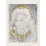 DALÍ, SALVADORFigueras/Spain 1904 - 1989Portrait de Marguerite. 1968/69. Coloured drypoint etching